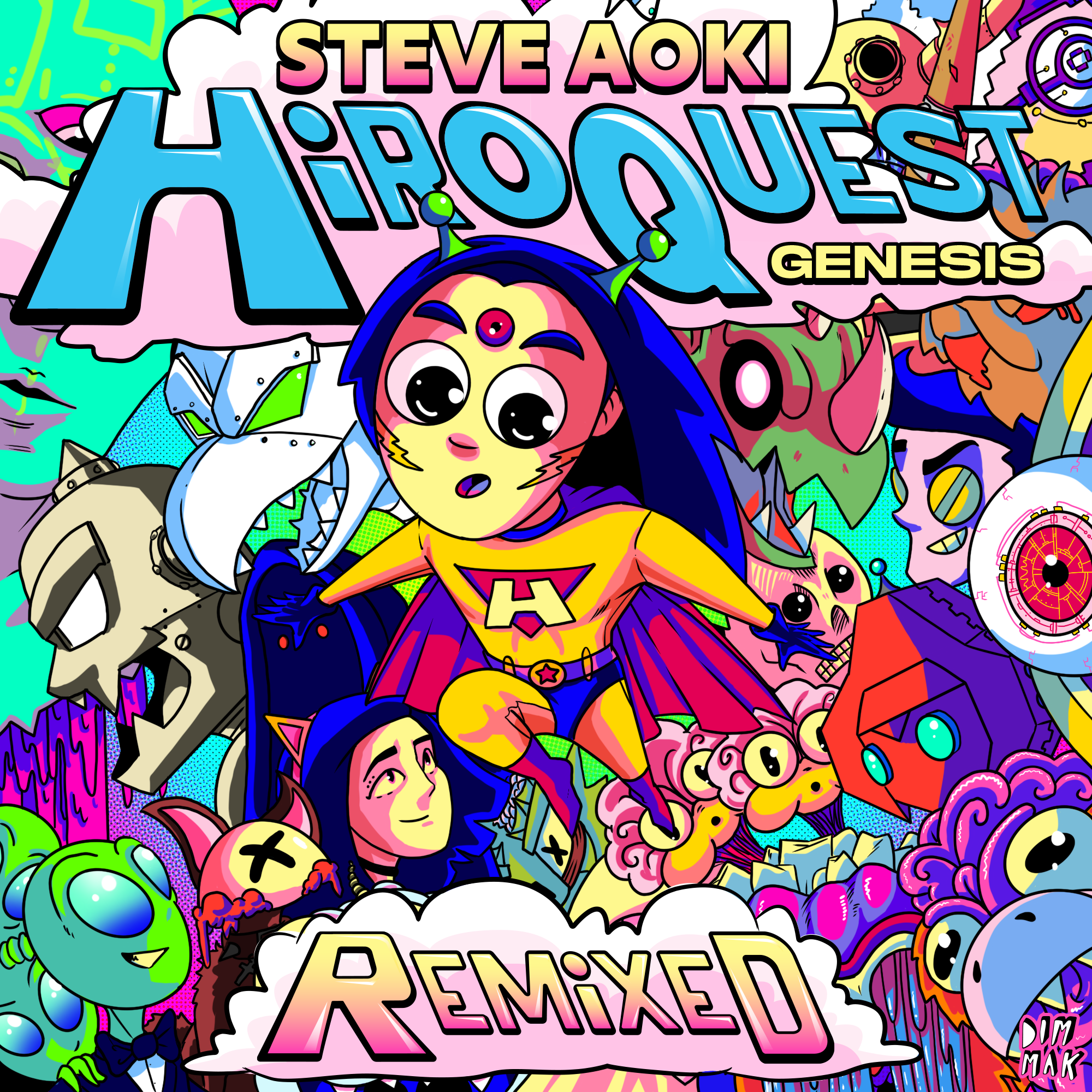 kzn and TeddyLoid from Japan in Steve Aoki's Remix Album | Kizuna AI  official website